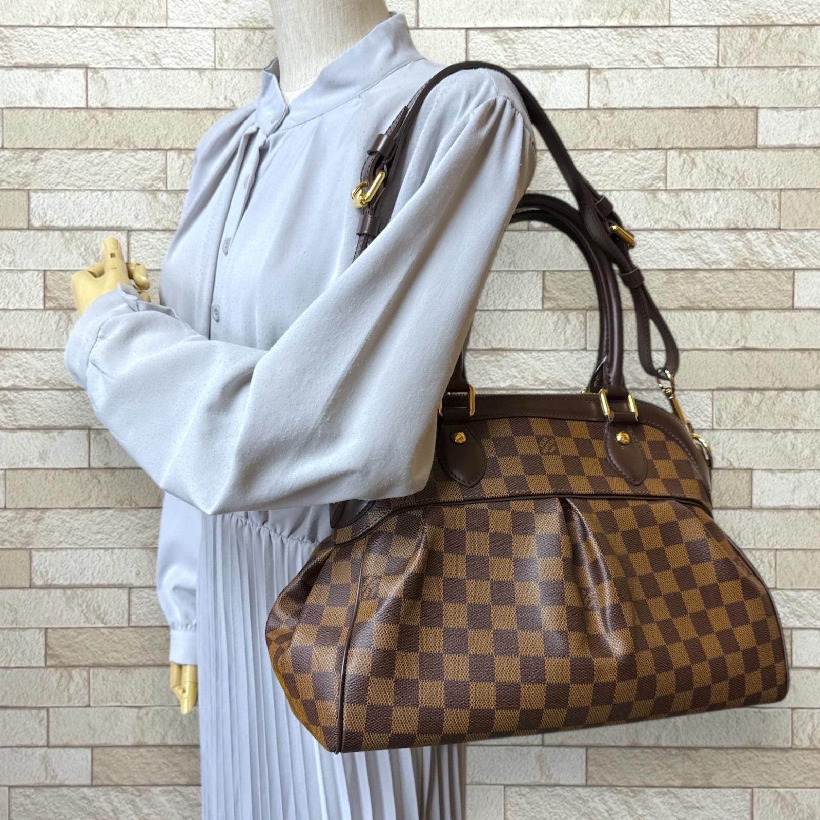 ルイヴィトン トレヴィPM ダミエ ショルダーバッグ ダミエキャンバス