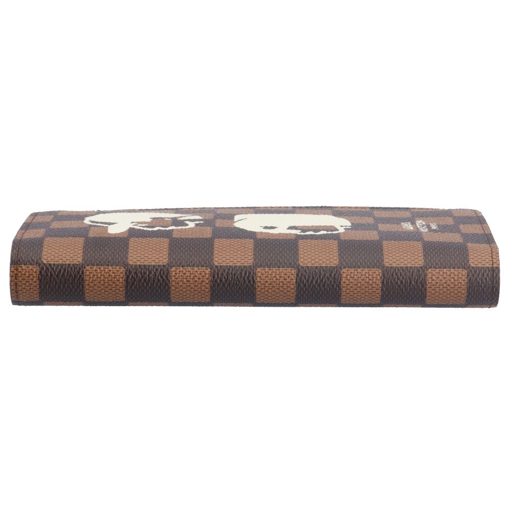 LOUIS VUITTON(ルイヴィトン) 長財布 ダミエ美品  ポルトフォイユ・ブラザ N40780 エベヌ ファレル・ウイリアムス/NIGOコラボ LOUIS VUITTON - LOUIS VUITTON(ルイヴィトン) 長財布 ダミエ美品