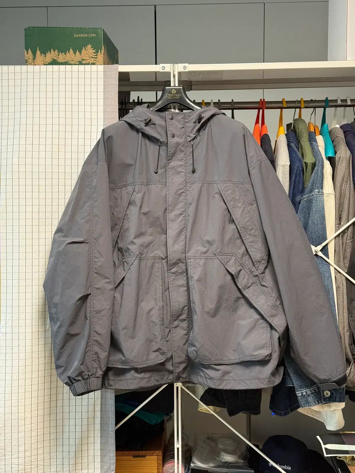 moif オール テレイン パーカ グレー