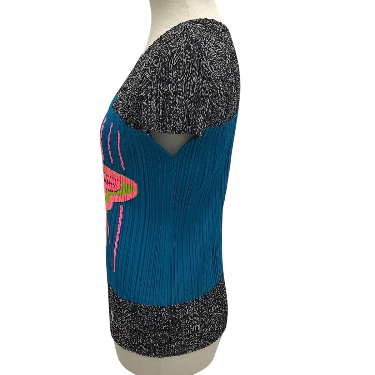 ISSEY MIYAKE イッセイミヤケ PLEATS PLEASE カットソー SIZE 3 鳥