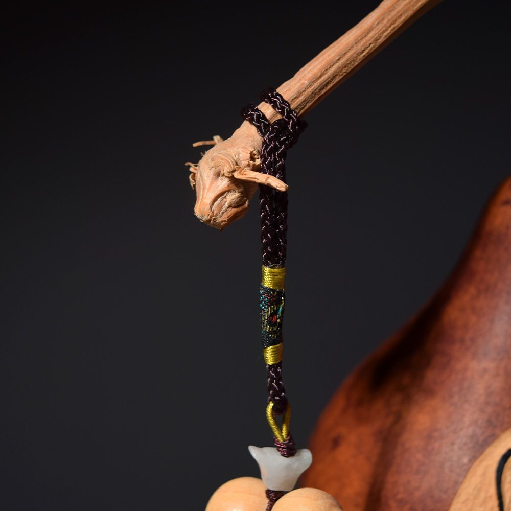 台湾 杉林葫蘆工藝行 何明賢 瓢箪 ひょうたん 烙画 置物 茶道具 時代