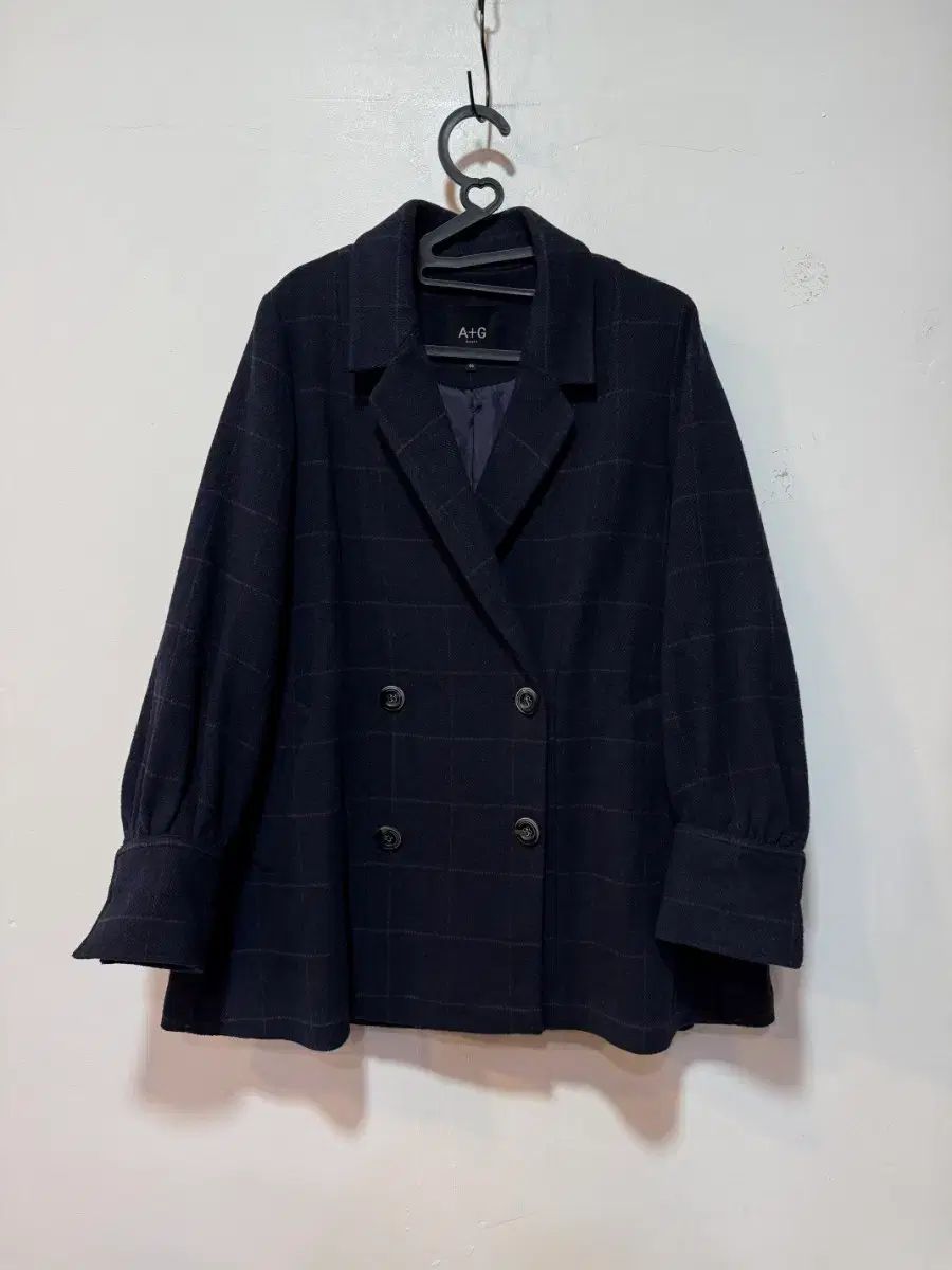 A G CHECK ダブル ボタン ジャケット サイズ66
