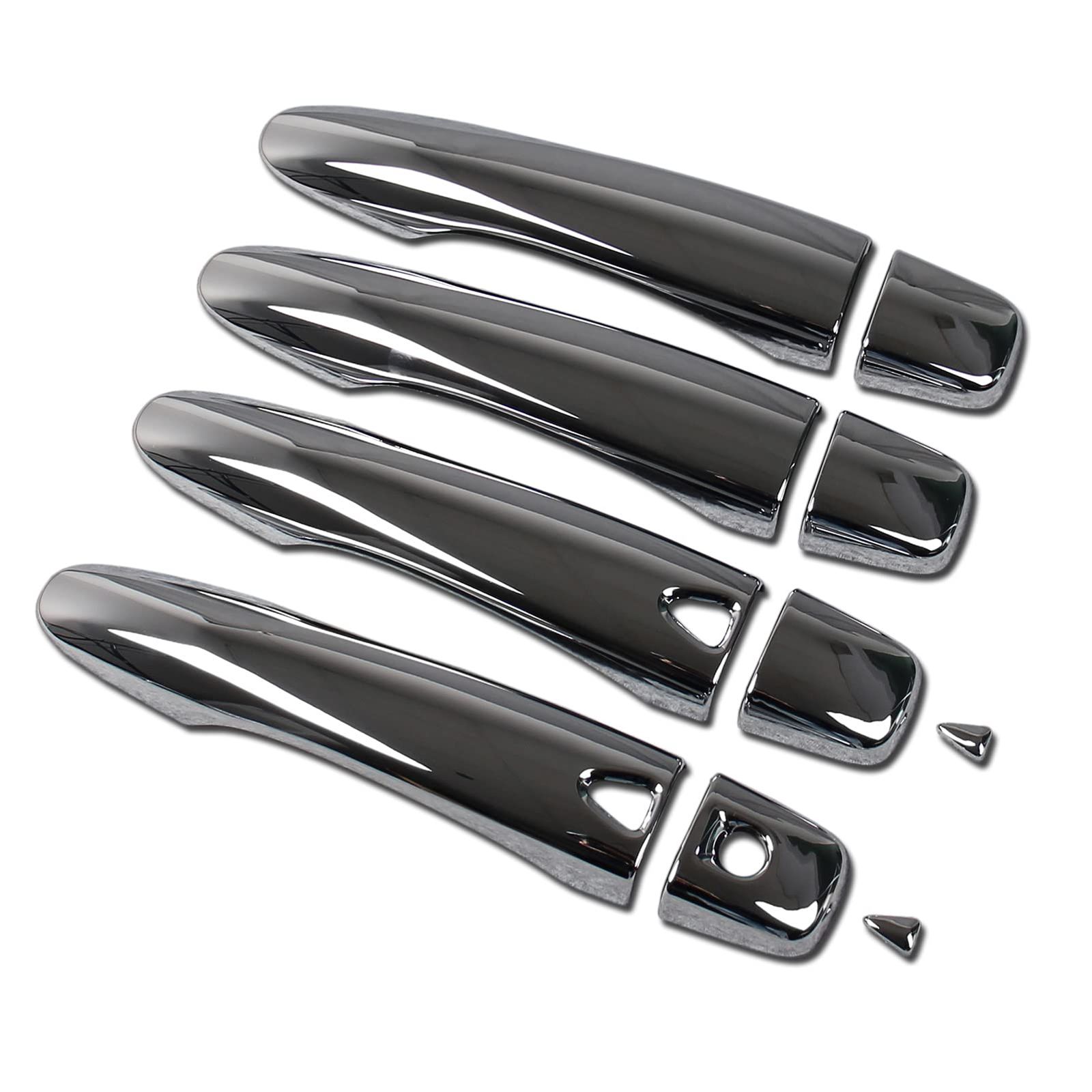 新品 RUIQ 日産 キックス P15型 専用 外装 アウタードアハンドルカバー ノブ フルカバータイプ Nissan KICKS 専用設計 (スマートキー入力ボタン穴があります クロームメッキ)