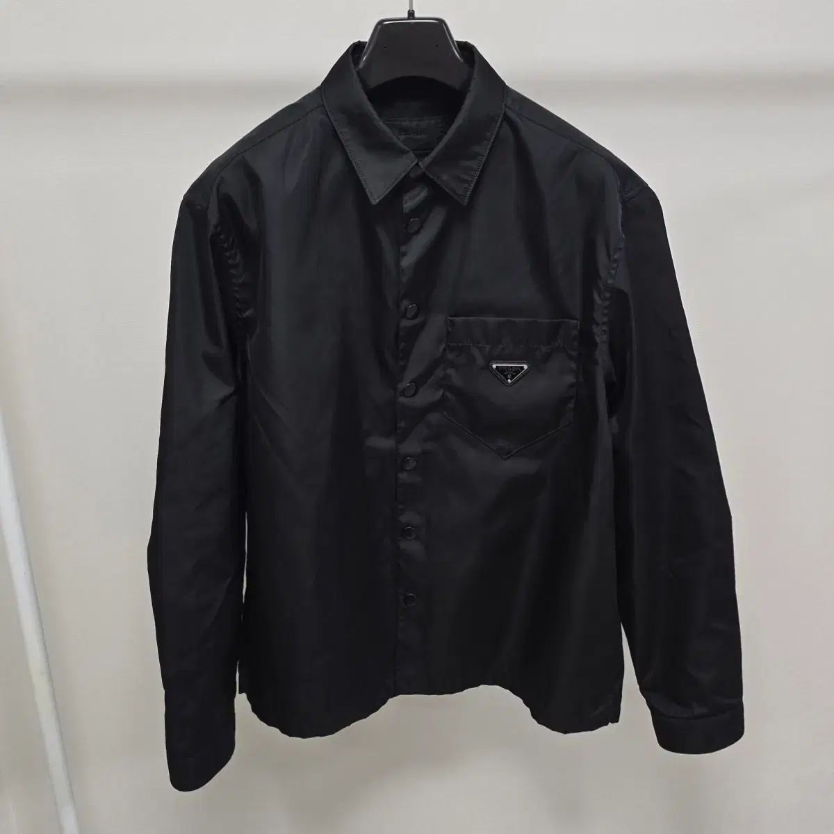 24 fw プラダ リナイロン シャツ ジャケット XLサイズ 105 110