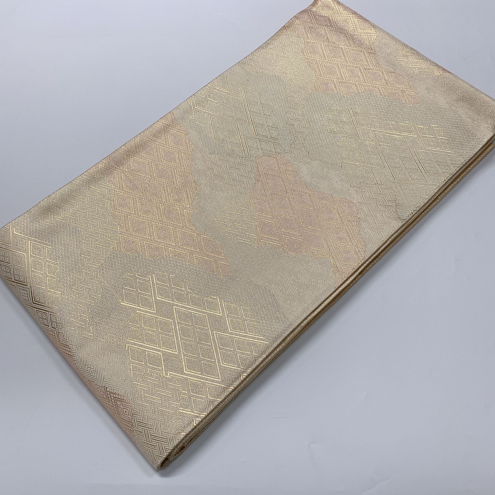 6551］袋帯 霞文様 金 六通 正絹 着物 フォーマル - メルカリ