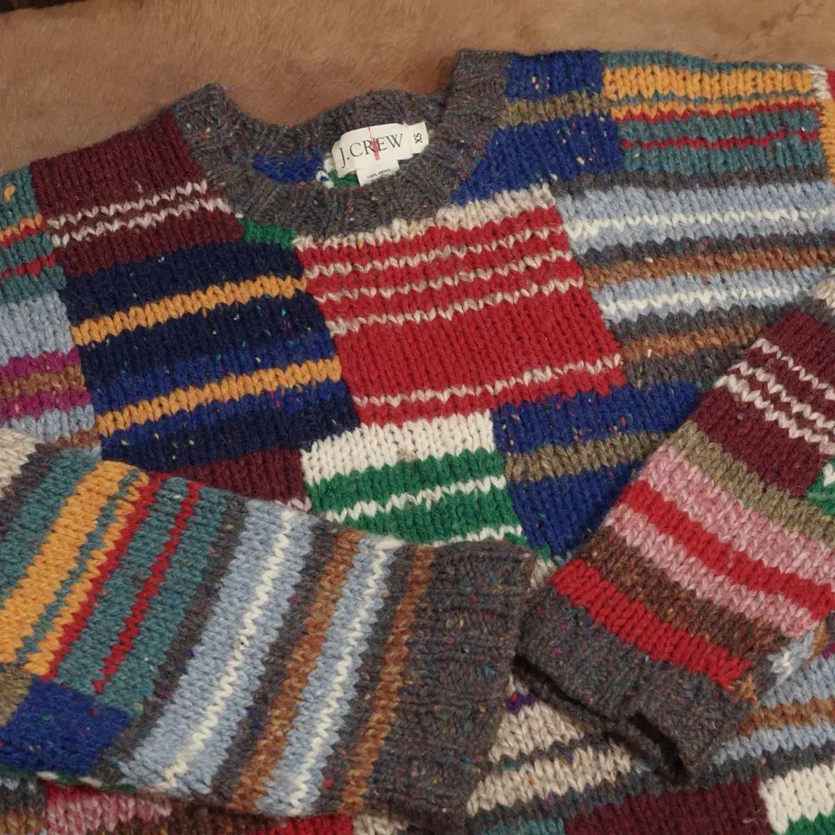 1990 s J Crew パッチワーク ニット