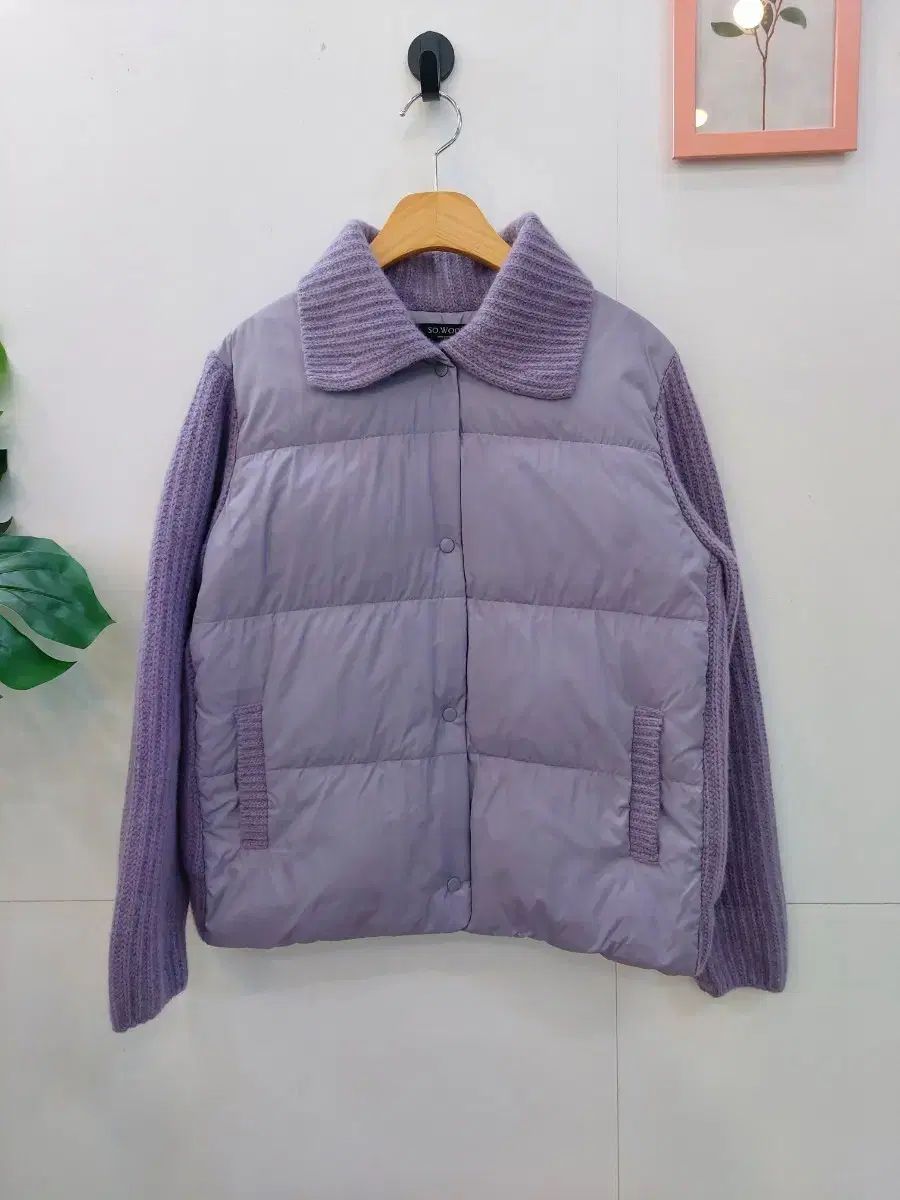 ♥ SO WOOL PURPLE パープル ニット グースダウン ダウン 66