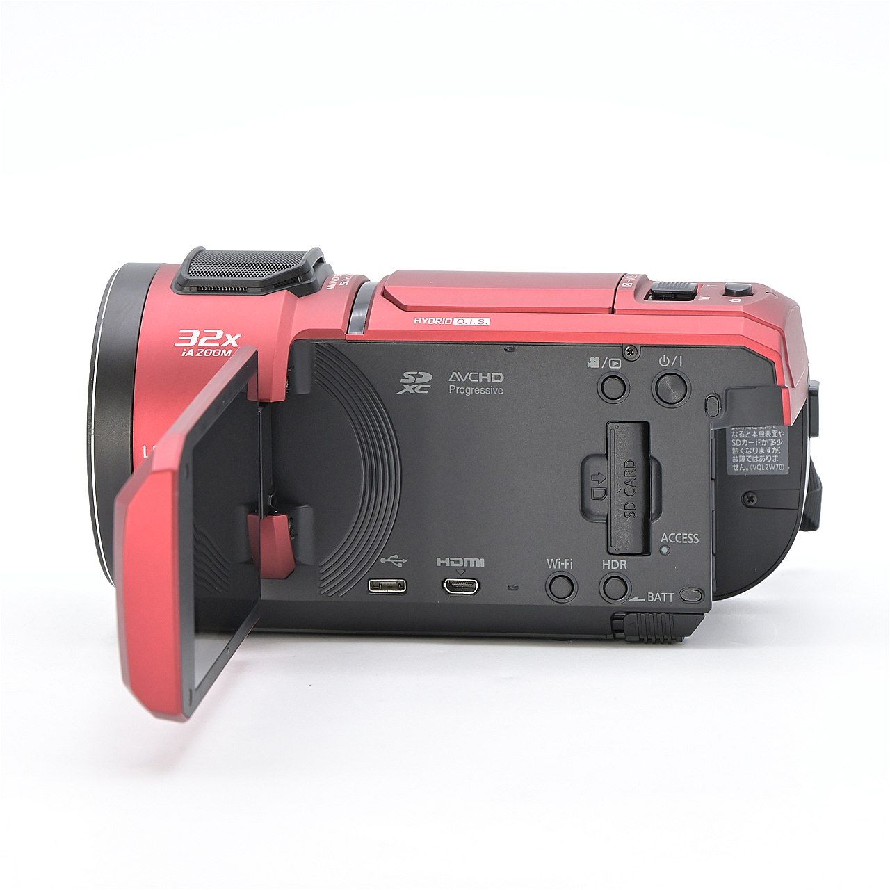 ジャンク品　ビデオカメラ　パナソニック　HC-VX1M レッド Panasonic パナソニック HC-VX1M-R レッド ビデオカメラ【中古