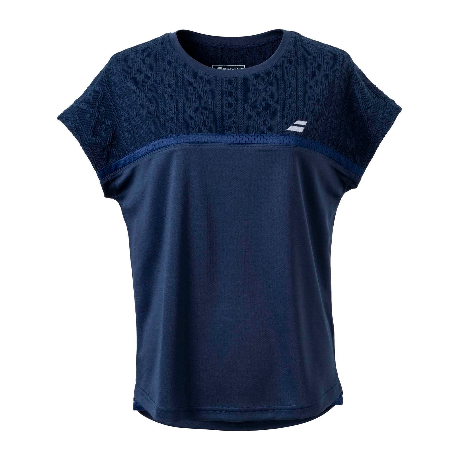バボラ Babolat テニスウェア レディース PURE ショートスリーブシャツ BWG 4375 2025 FW ネイビー NV 00 M
