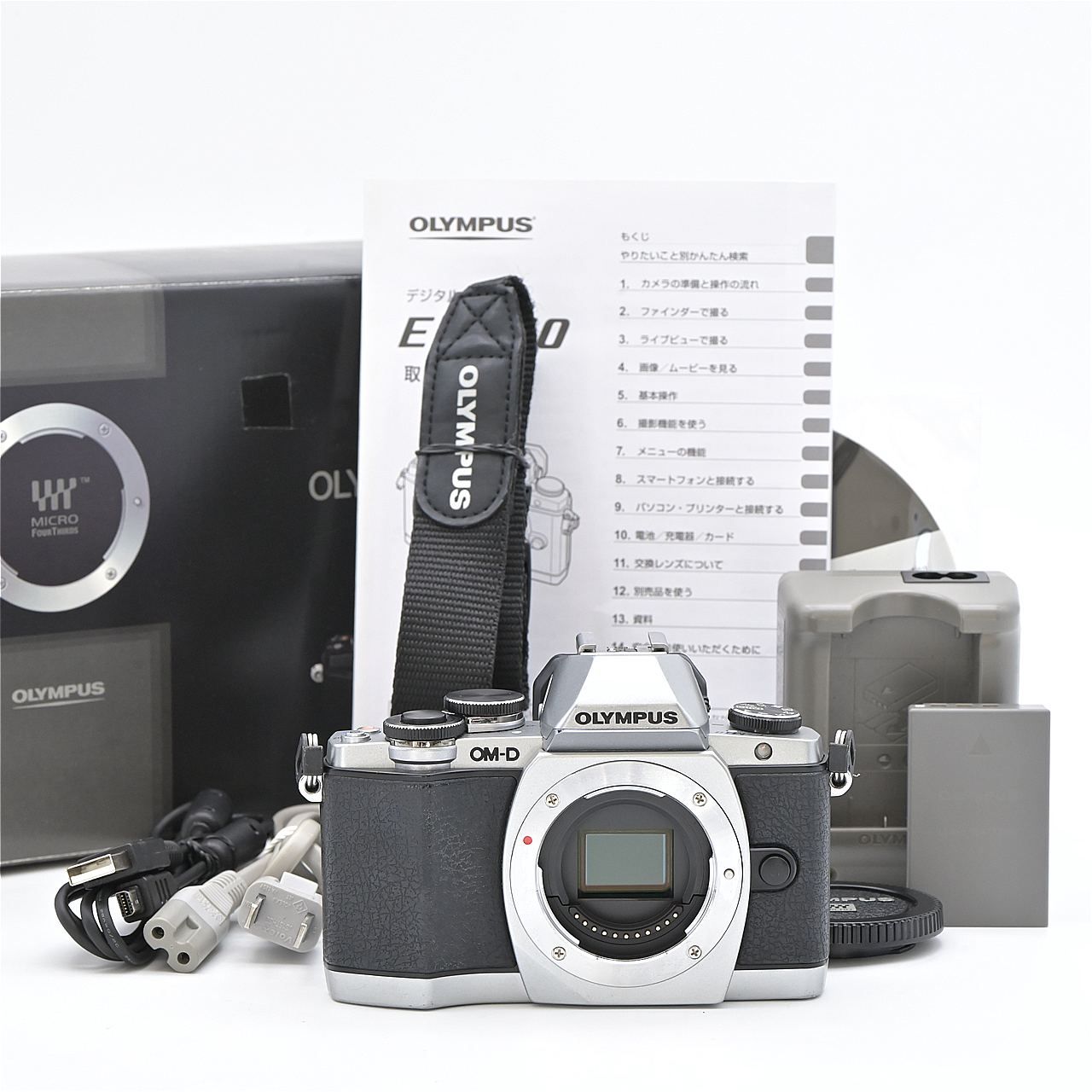 OLYMPUS オリンパス OM-D E-M 10 ボディ シルバー ミラーレス一眼レフカメラ
