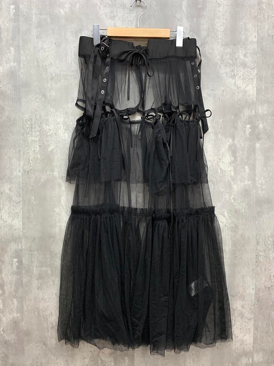 HARE ハレ サスツキチュールベルト スカート sizeF|黒 ◎レディース