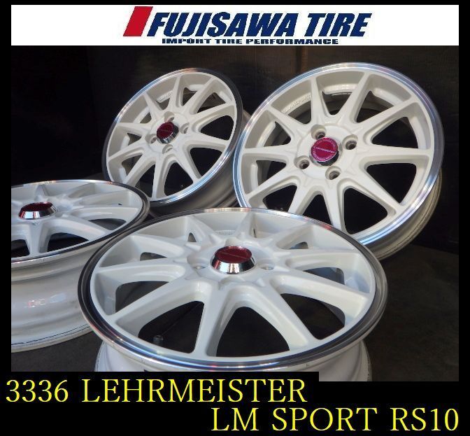 3336 B▲ ▲ LM SPORT RS 10▲15 x 5.0 J 4穴 PCD 100 45▲4本