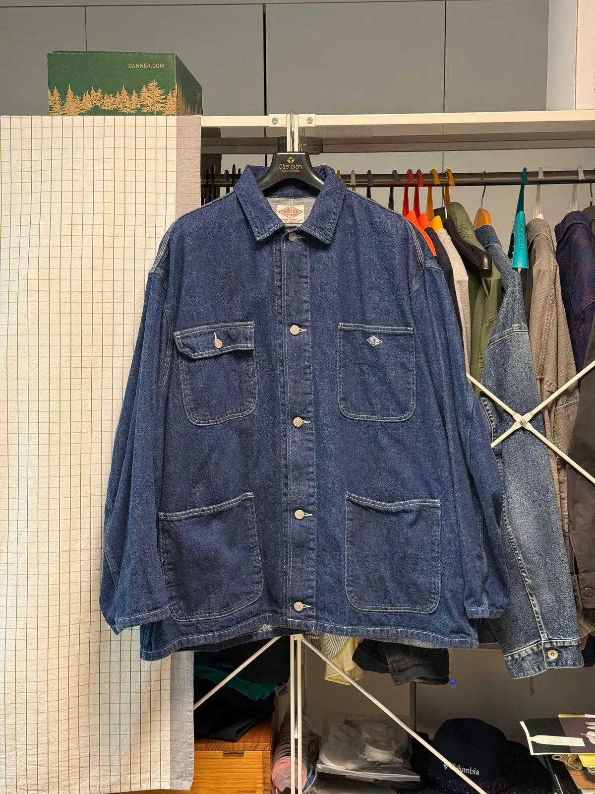 ダントン オーバーサイズ カバーオール デニム 60 サイズ