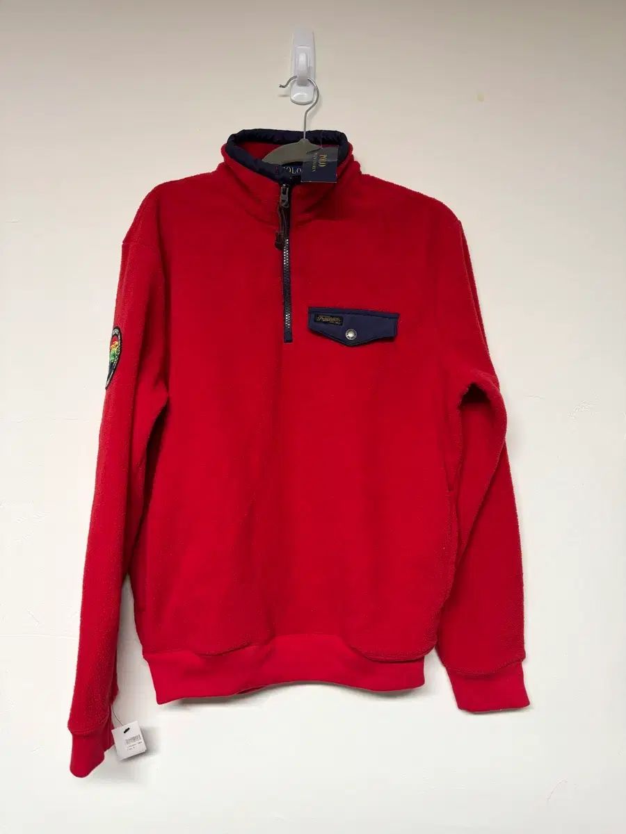 ポロ フリース ハーフジップアップ s