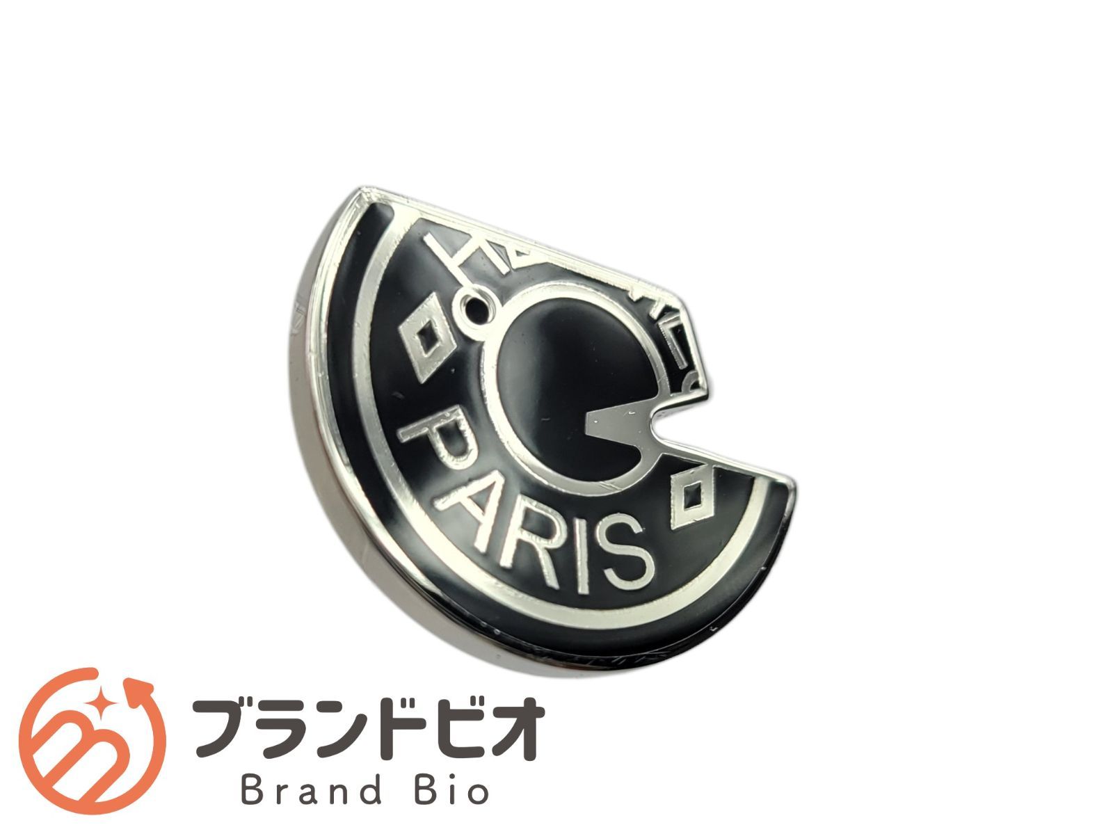 エルメス ピンバッジ カルーゼル ノアール シルバー金具 HERMES