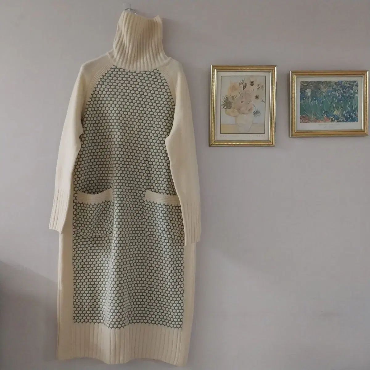 アメリカ カシミア ロング ニット ONE PIECE M