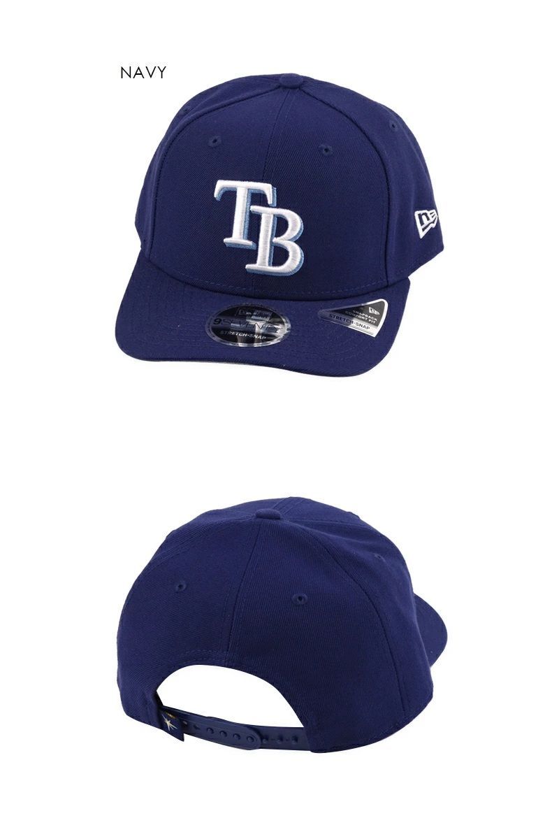 NEWERA ニューエラ 9SEVENTY TAMPA BAY RAYS STRETCH CAP NAVY 970 タンパ ベイ レイズ ストレッチキャップ ネイビー 22442