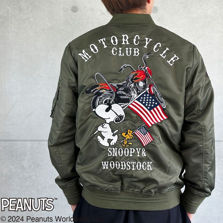 FLAG STAFF SNOOPY コラボ ナイロンツイルジャケット 443076 フラッグ