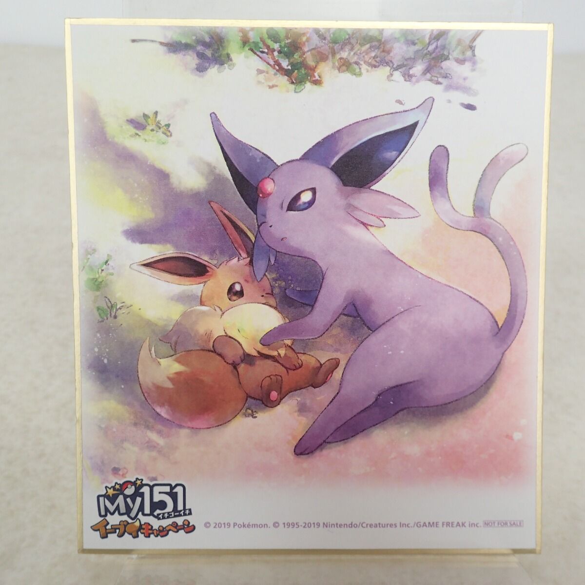 ポケモンセンター My151イーブイキャンペーン第2弾 ミニ色紙 イーブイ