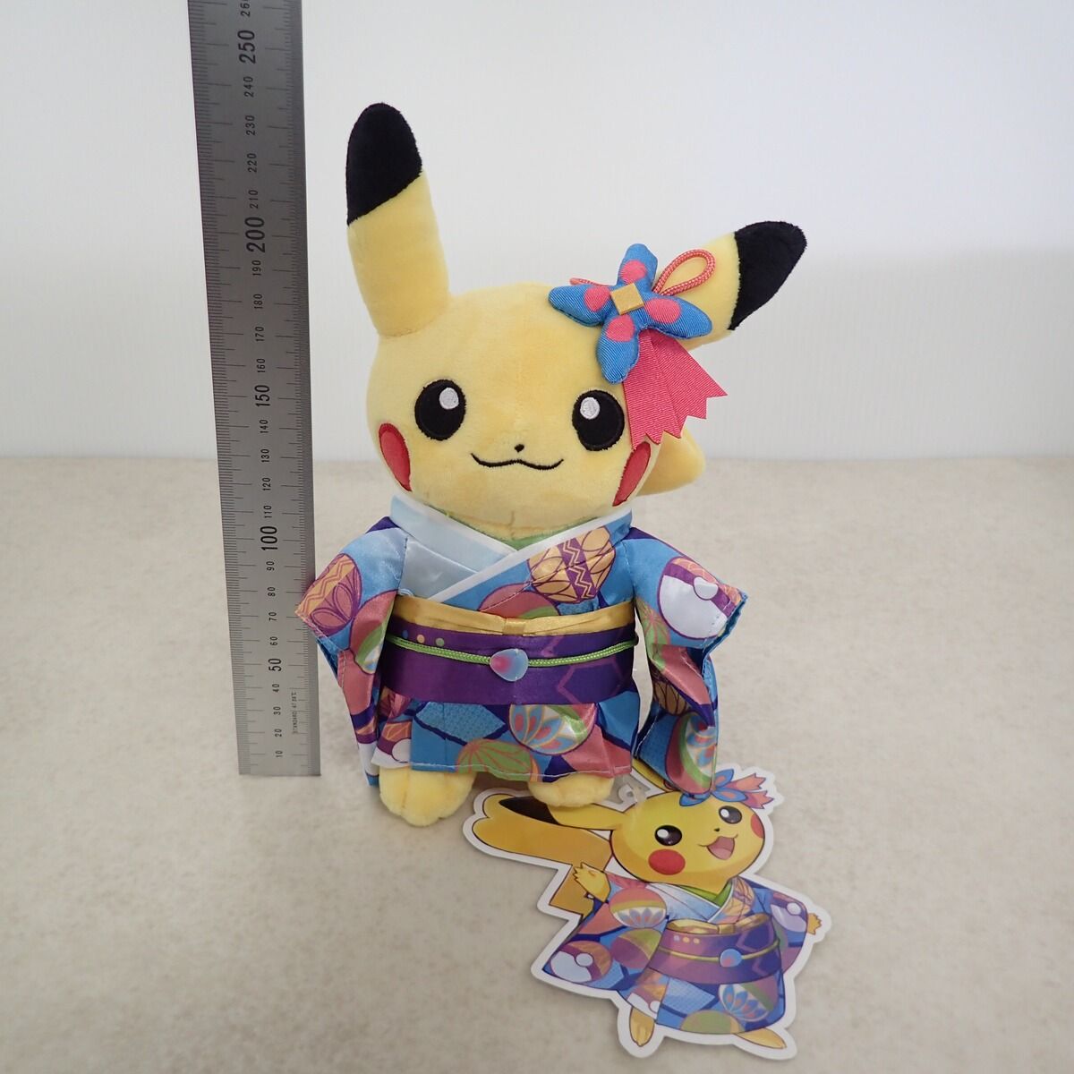 ポケモンセンター カナザワ ぬいぐるみ 加賀着物のピカチュウ 紙タグ付