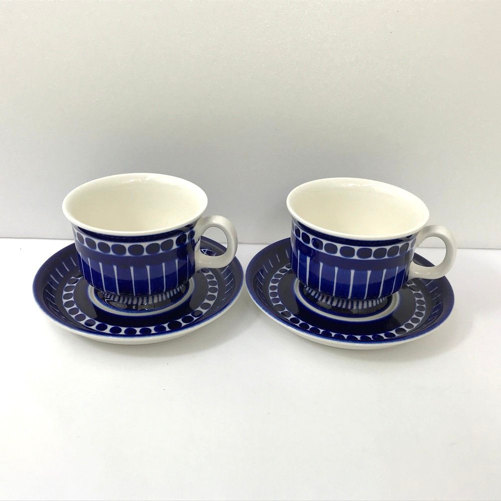 ♥品 ARABIA アラビア バレンシア カップ＆ソーサー ペア 2客 箱なし