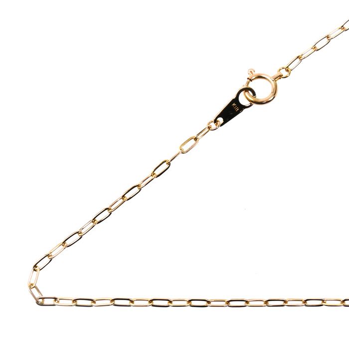 K 18 PG ピンクゴールド ネックレス 小豆 2.7 g 45 cm レディース