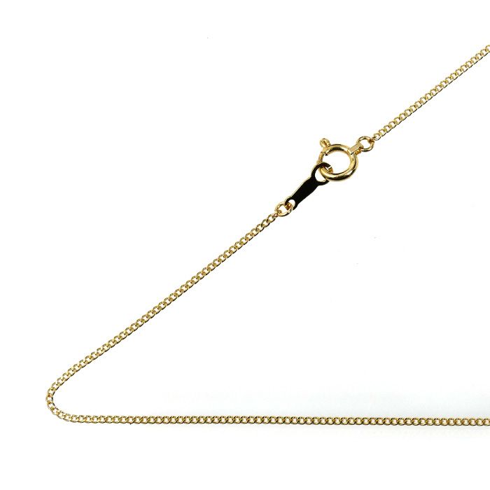 K 18 YG イエローゴールド ネックレス 喜平2面カット 1.5 g 40 cm レディース