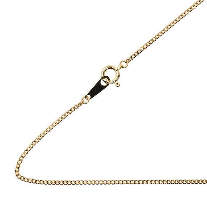 K 18 YG イエローゴールド ネックレス 喜平2面カット 2.2 g 40 cm レディース