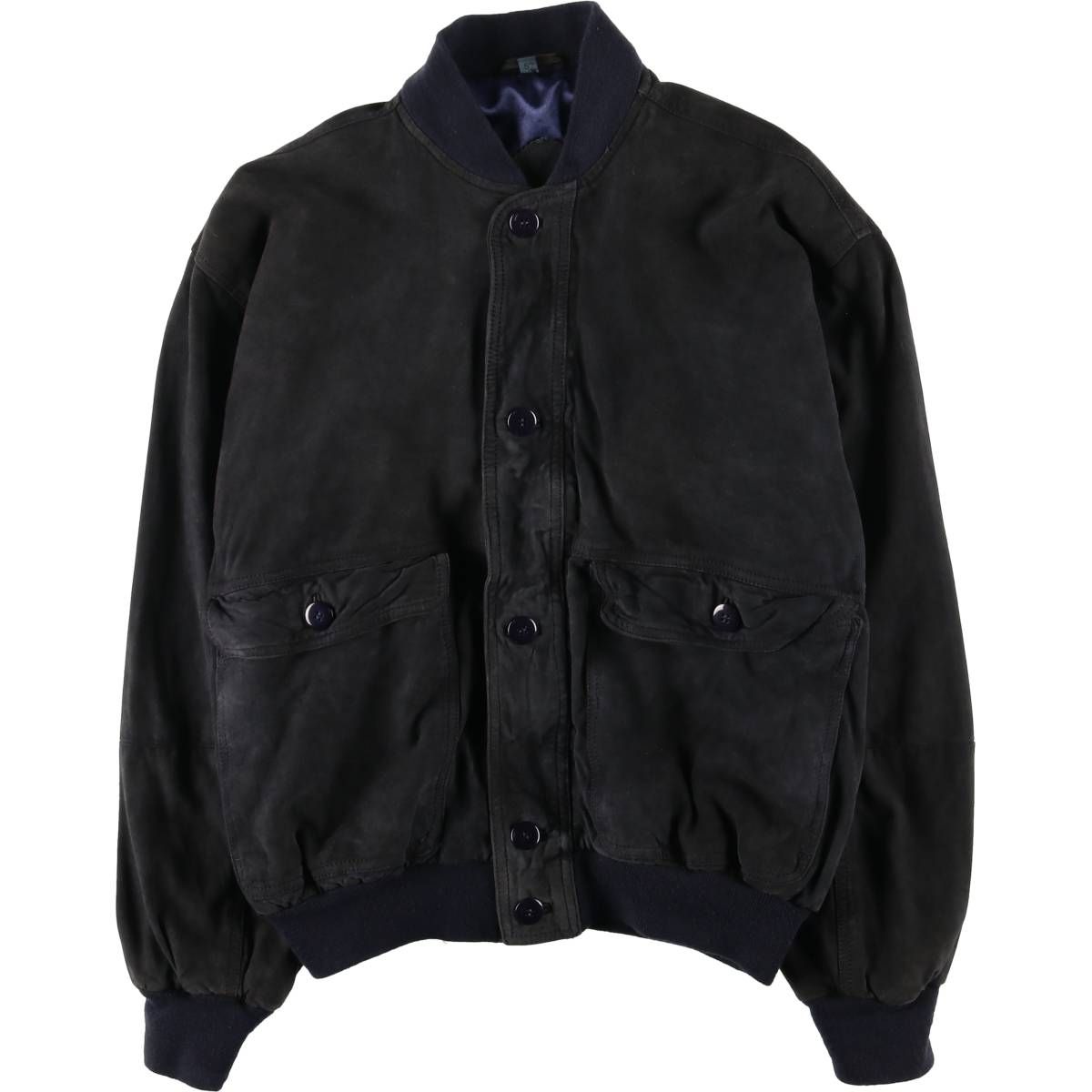 古着 スエードレザーブルゾン メンズL相当|eaa 604573