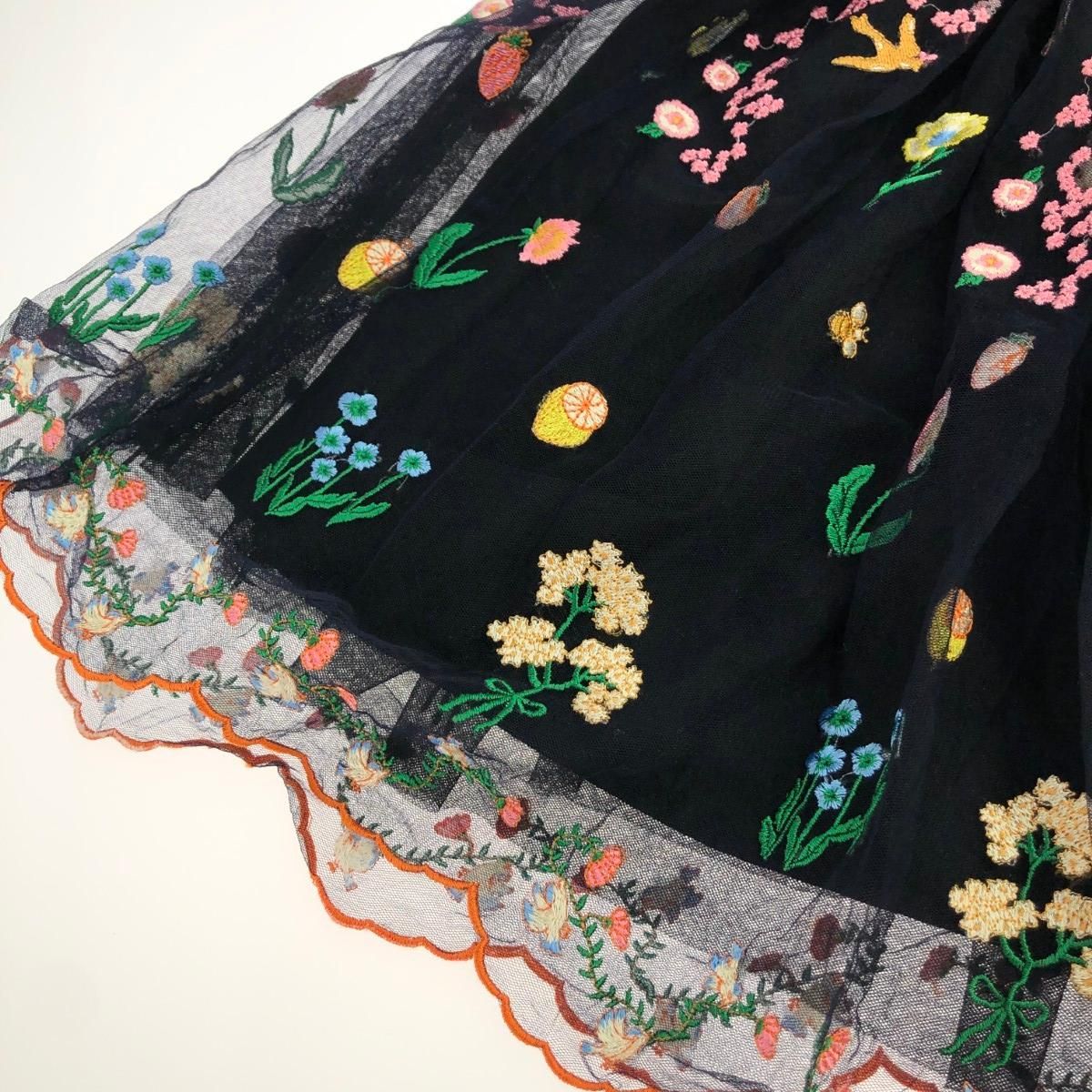 franchelippee フランシュリッペ ぼたぼたロングクチュールスカート  