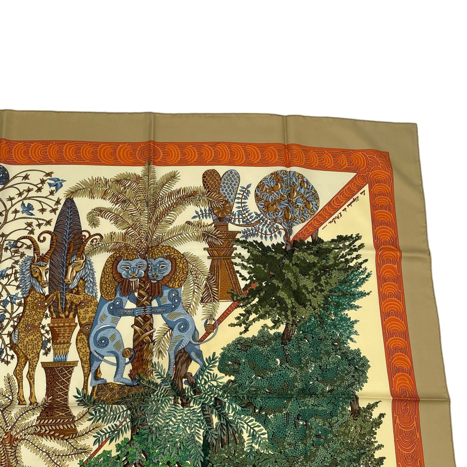 極美品 HERMES エルメス スカーフ シルク カレ90 Les Legendes de L