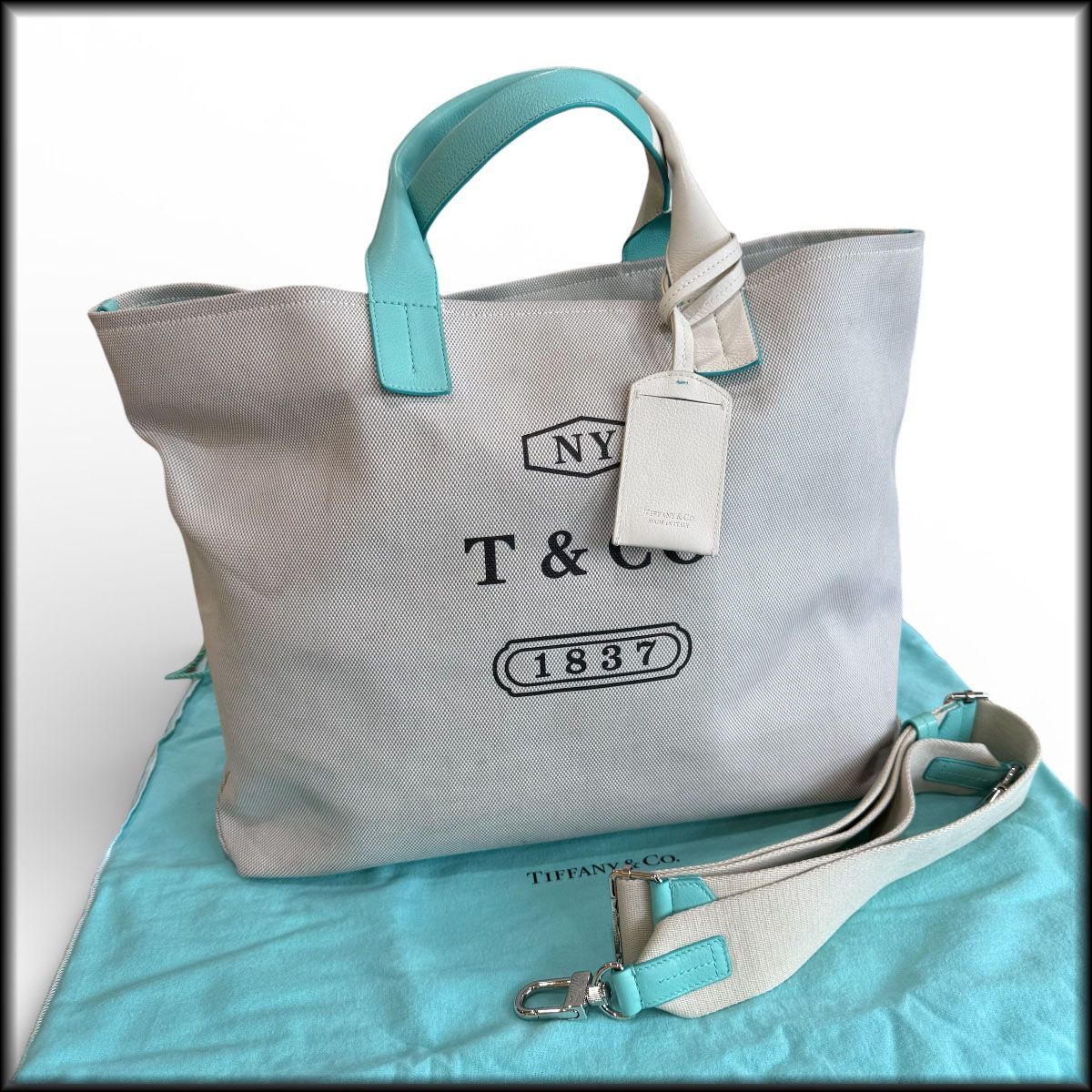 人気◇ティファニー◇ウィークエンド トートバッグ 2Way キャンバス