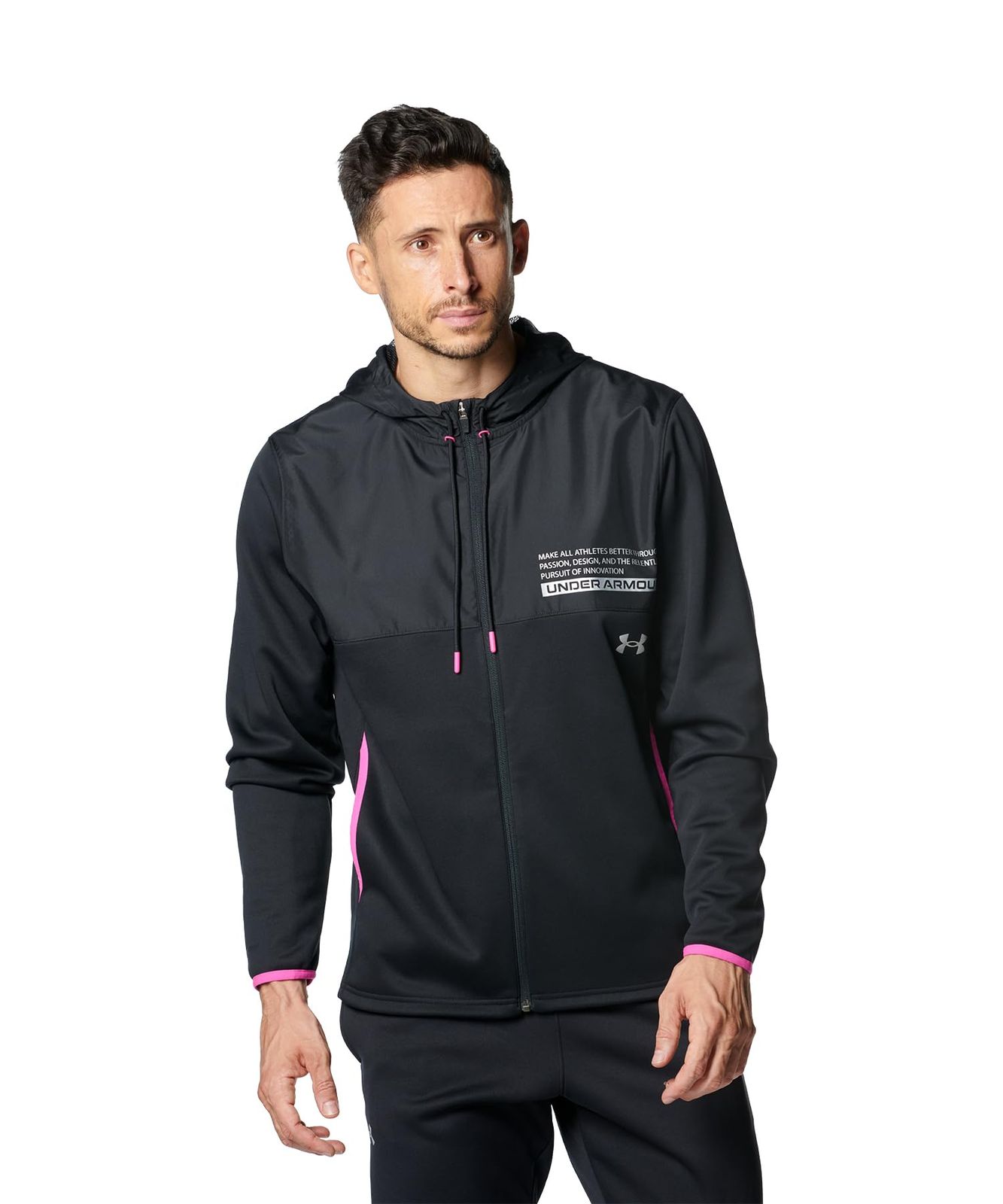 アンダーアーマー UA ARMOUR FLEECE MAX FZ HD Black LG ブラック L
