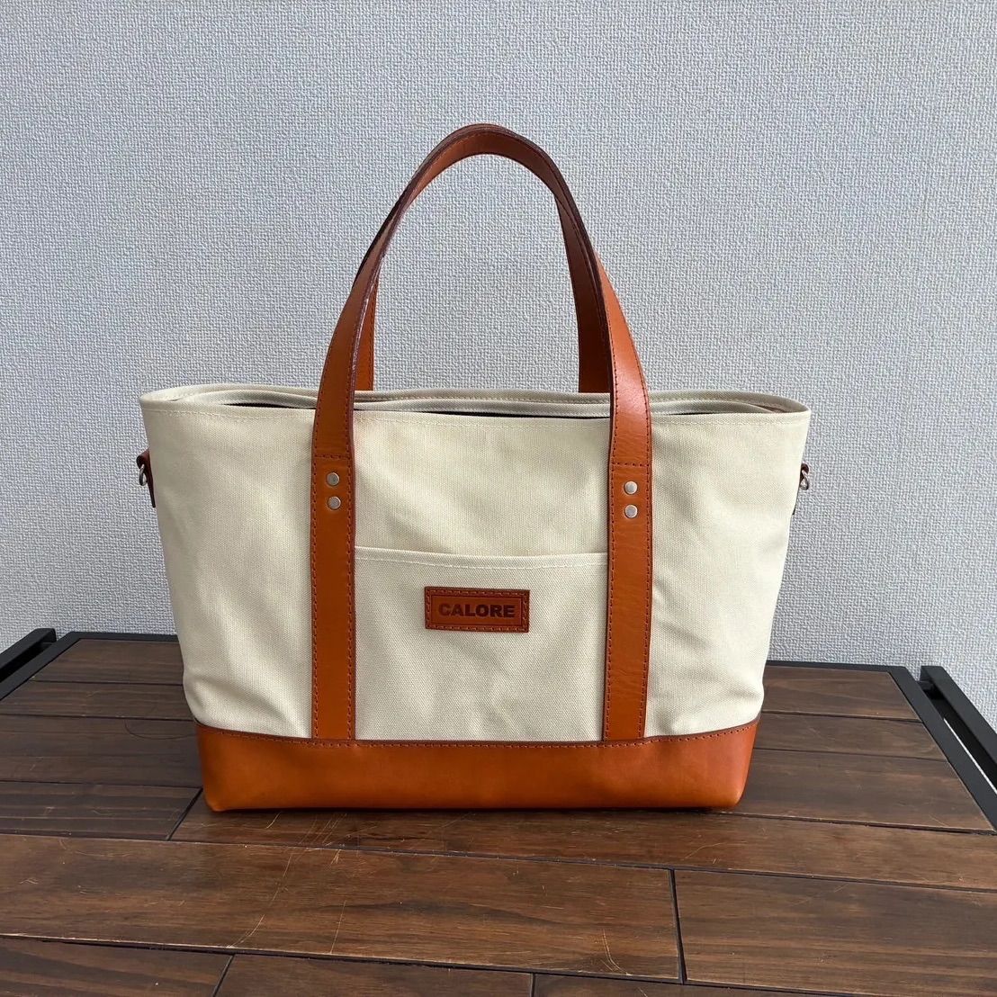 Bag in ホワイト×キャメル