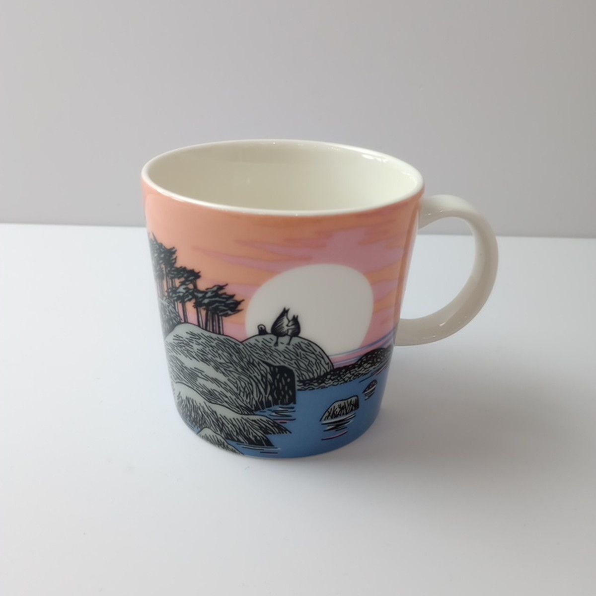 ARABIA MOOMIN アラビア ムーミン s Day Mug 2018 ムーミンの日 マグカップ オレンジ系 ブルー系 67 Y＋7381 26 H