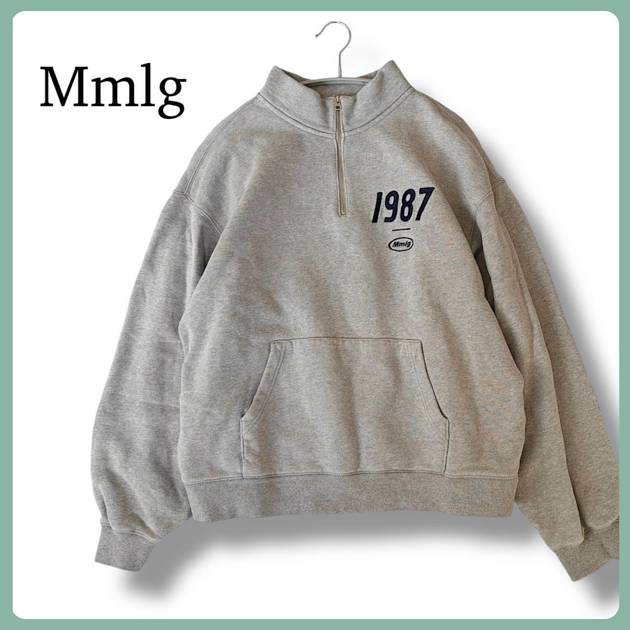 87MM Mmlg 19MGハーフZIPプルオーバー ハーフジップ トレーナー 