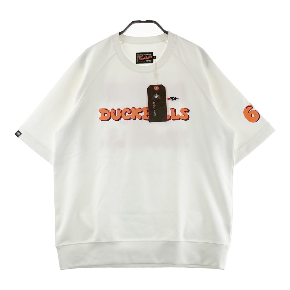 サイズ L ROUGH-SWELL ラフアンドスウェル 半袖スウェット ホワイト系 ゴルフウェア メンズ ストスト