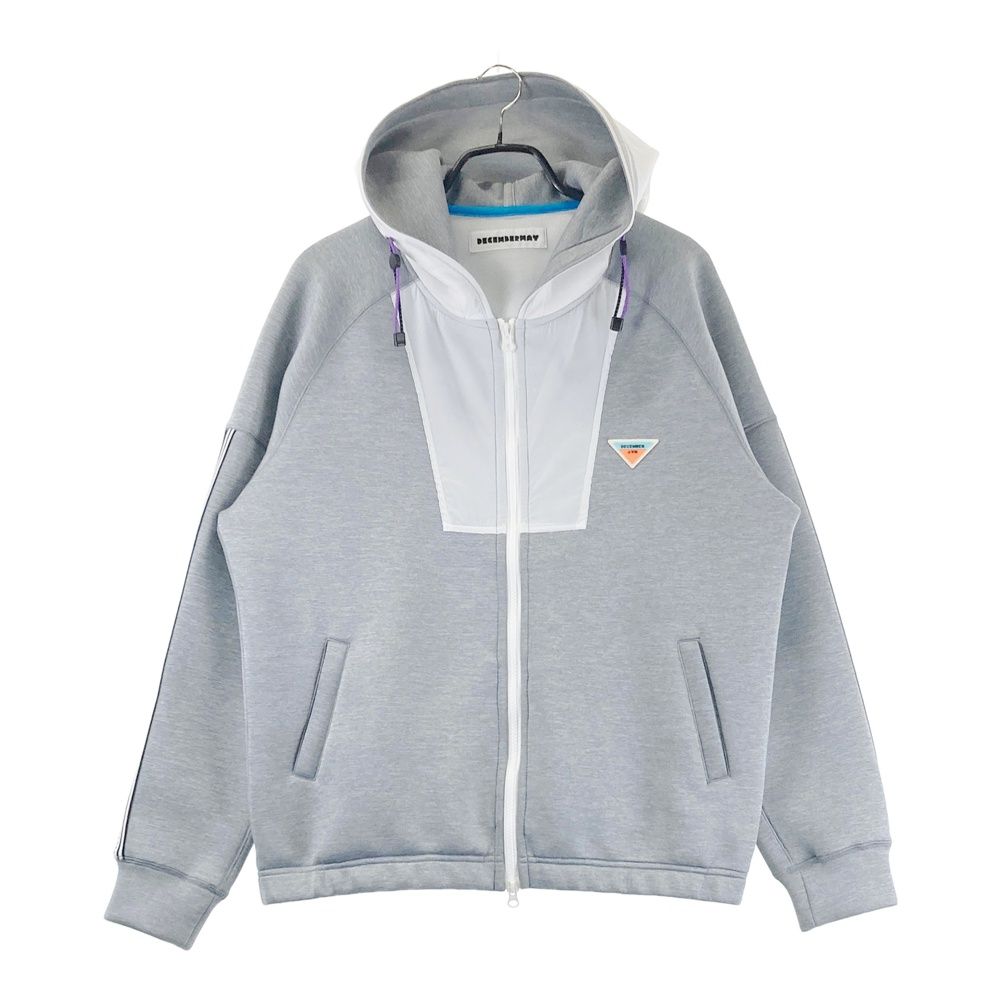 サイズ UNISEX 3 ディセンバーメイ 4-405-1219 ダンボールニット ジップパーカー グレー系 ゴルフウェア メンズ ストスト