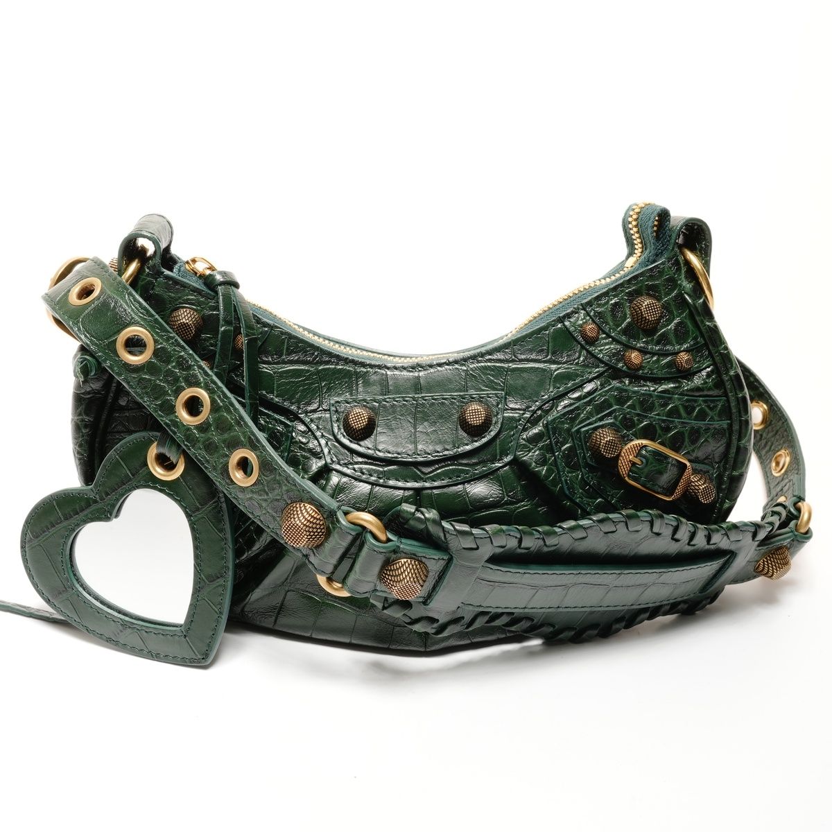 BALENCIAGA バレンシアガ ショルダーバッグ 型押しレザー ル カゴールXS ジャンボ