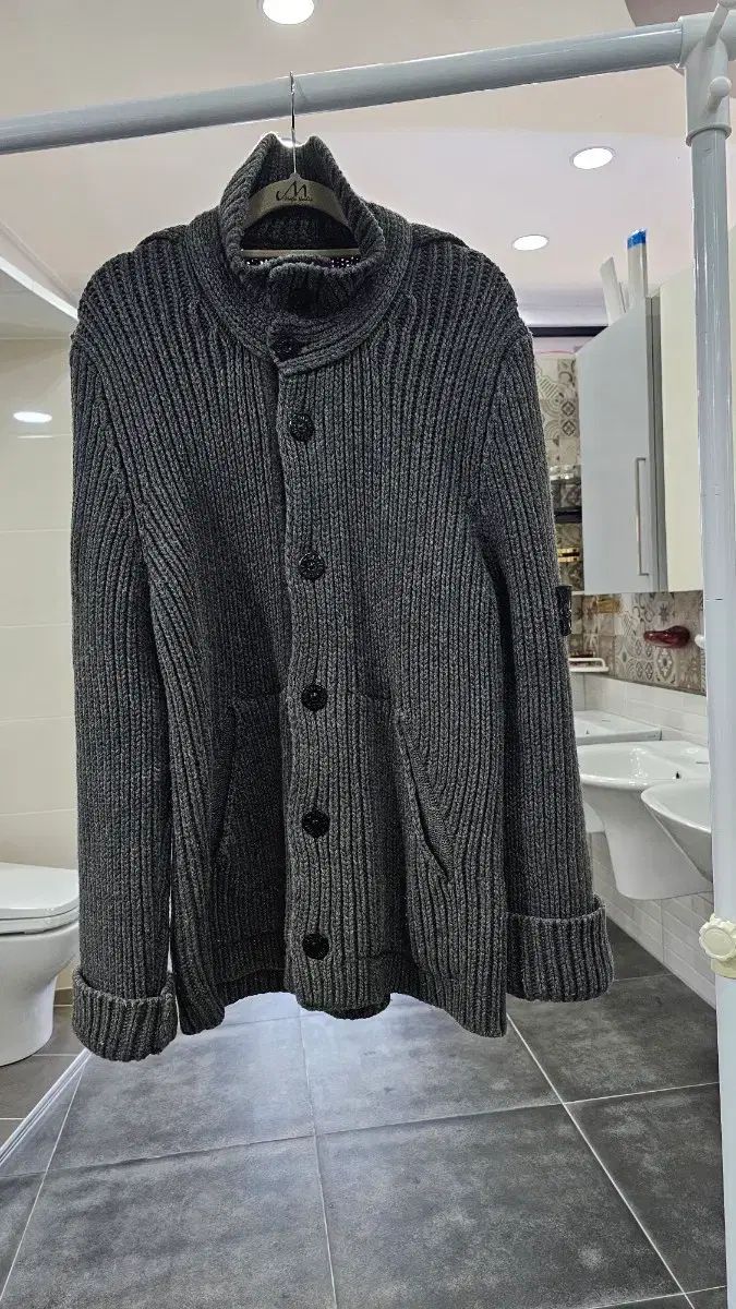 STONE ISLAND ストーンアイランド ヘビーウール ニット カーディガン