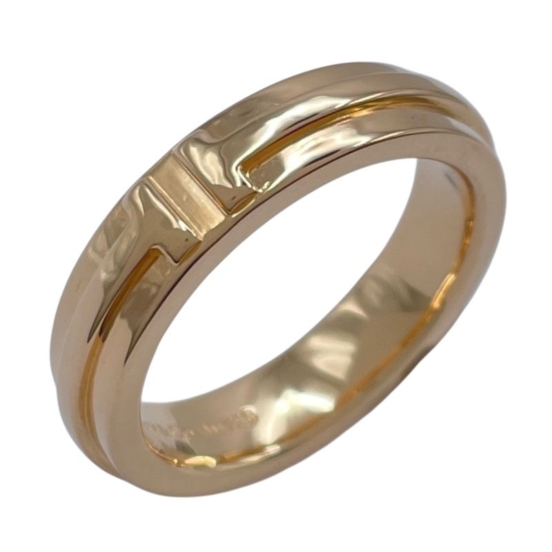 ティファニー TIFFANY＆CO Tトゥルーナローリング ピンクゴールド Au 750 ジュエリー