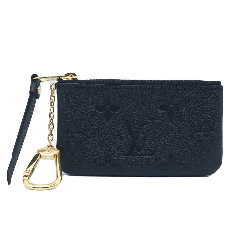 栄 ルイヴィトン M 80879 カードキーケース モノグラム ポシェットクレ ブラック ゴールド金具 箱 ♥