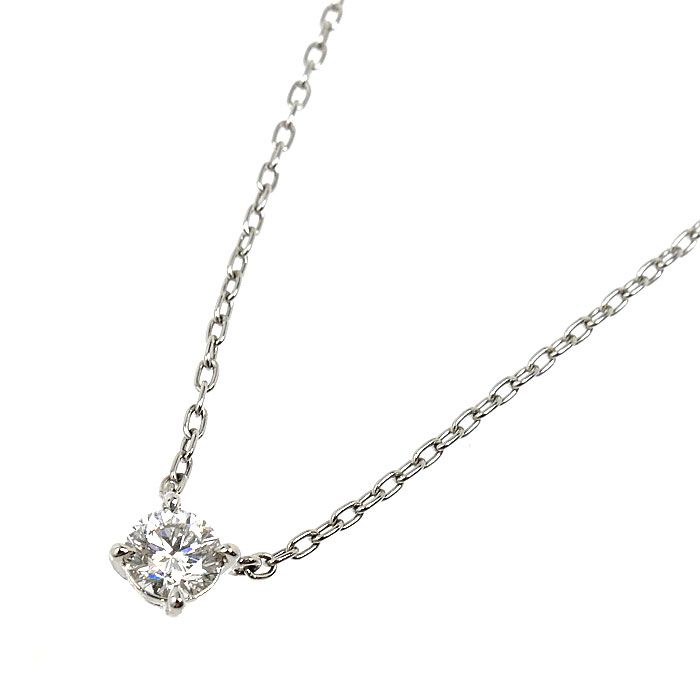 ROYAL ASSCHER ロイヤル アッシャー Pt 950プラチナ ネックレス ダイヤモンド0.25 ct 3.0 g ~46 cm フリーチェーン レディース
