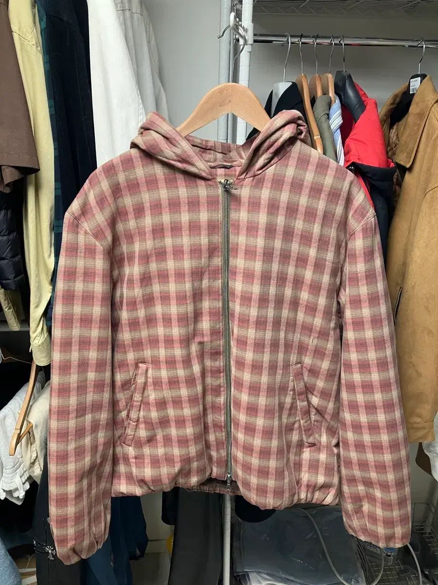 ZARA ザラ CHECK フード アウター XL