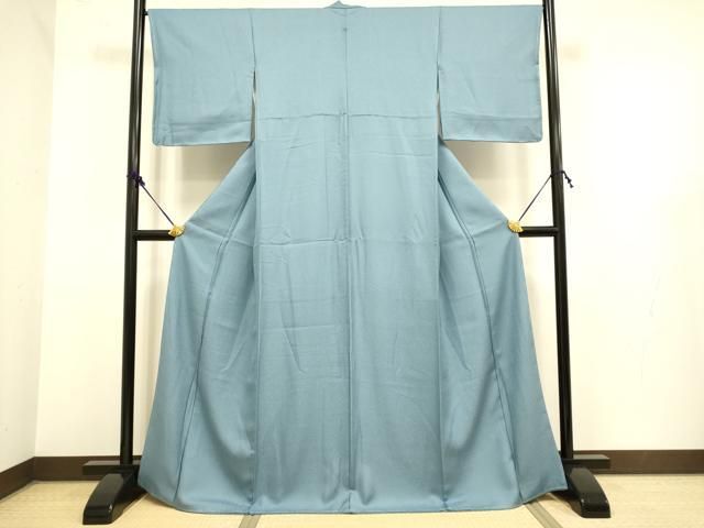 平和屋着物● 上 色無地 鉄御納戸色 ♥ kh 6