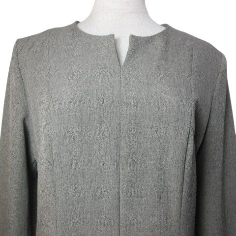 アンタイトル UNTITLED 美品 ロングワンピース 長袖 フレア キーネック