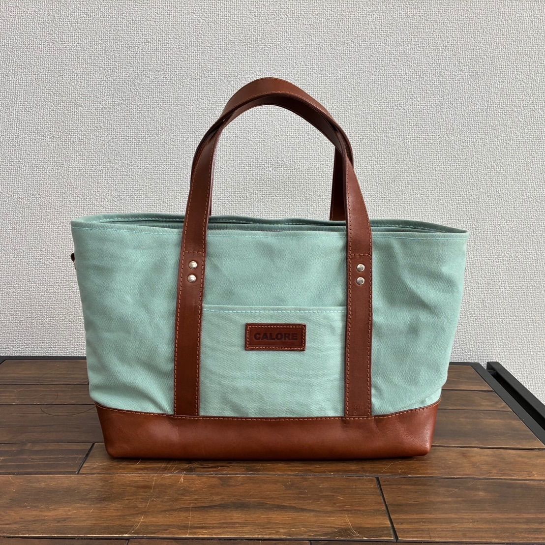 Bag in ミント×ブラウン