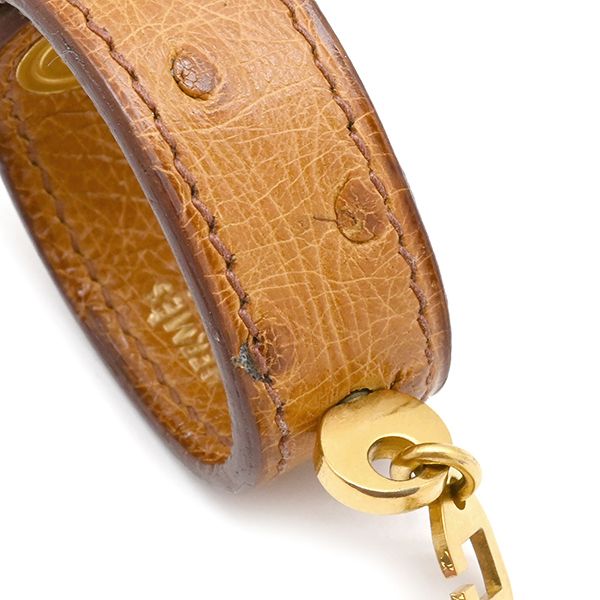 専用です。☆HERMES☆オーストリッチ　手袋グローブホルダー/ゴールドチェーン エルメス HERMES グローブホルダー ノマド オーストリッチ GP チェス