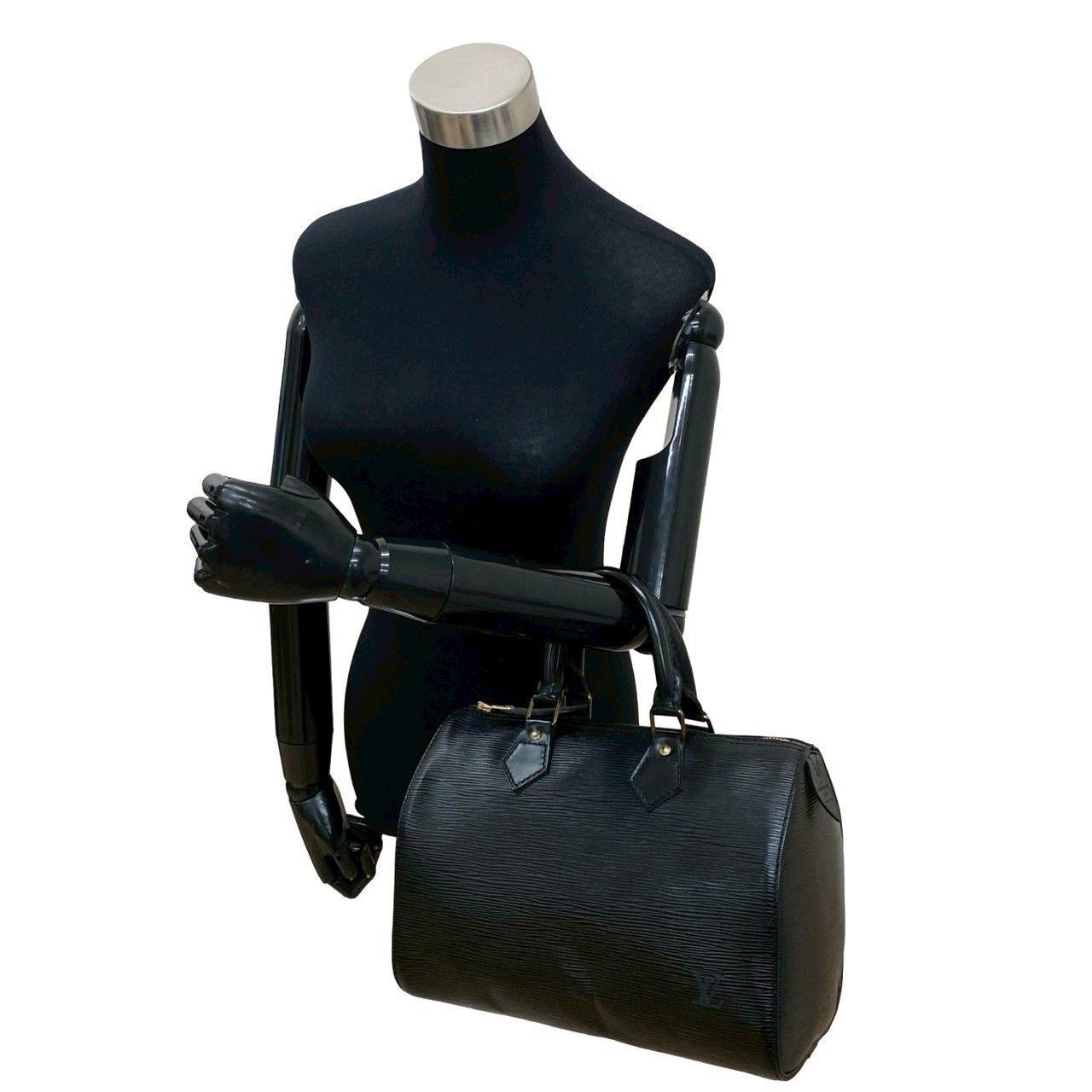 【美品】ルイヴィトン エピ スピーディ40 ハンドバッグ ボストンバッグ 黒 LOUIS VUITTON(ルイ・ヴィトン) M42992 エピ スピーディ35 ノワール