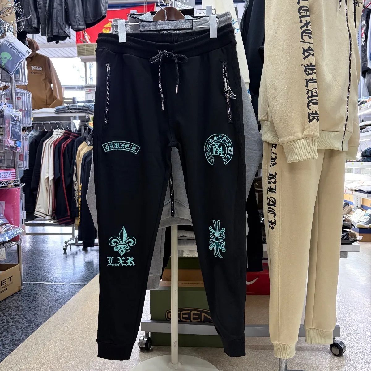 残り2点 セットアップ 商品 LUXE R ラグジュ⚫︎パンツ ロングパンツ スウェット M L XL ブラック
